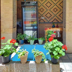 اقامتگاه بوم‌گردی عطاء الدوله شیراز فضای محوطه
