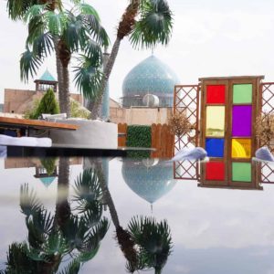 هتل آپارتمان پارتیکان اصفهان فضای محوطه